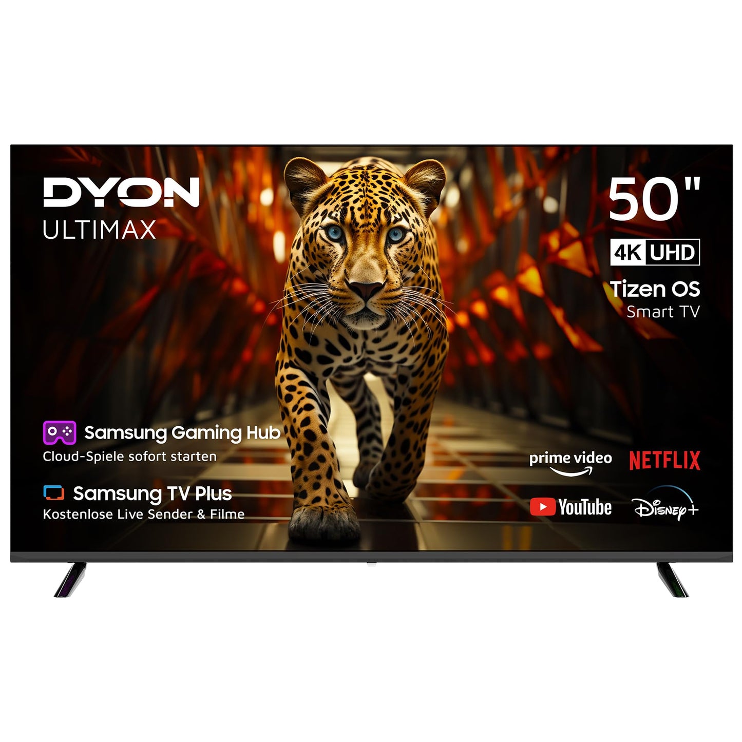 DYON ULTIMAX 43F-TI - 43 Inch (108 cm) Full HD Smart TV with Samsung Tizen OS, Triple Tuner (DVB-C/-S2/-T2), Samsung Smart & Gaming Hub, Prime Video, Netflix, Disney+ [2025]