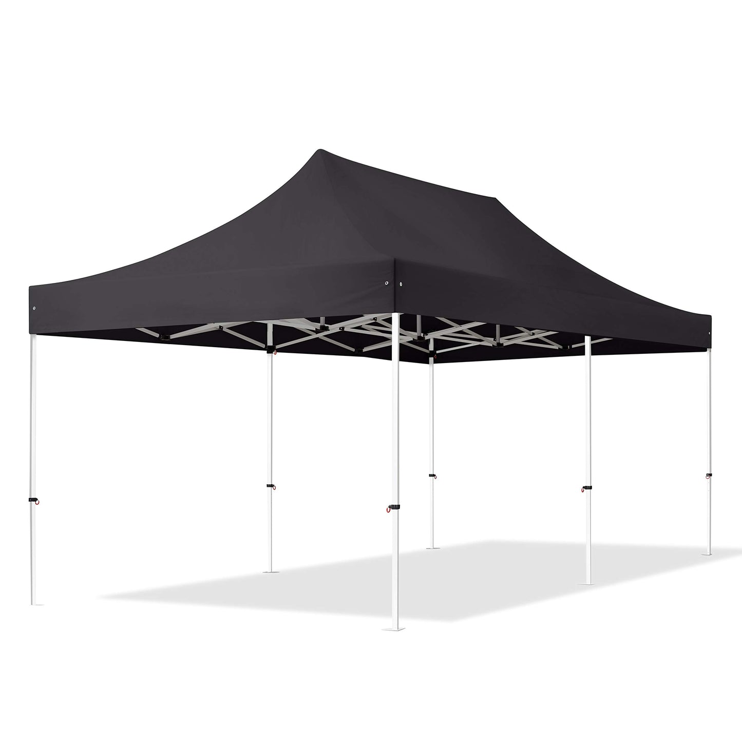 TOOLPORT 3 x 6 m Folding Gazebo Party Tent Gazebo Steel 30 mm 4 Side Panels Panoramic Window Cream