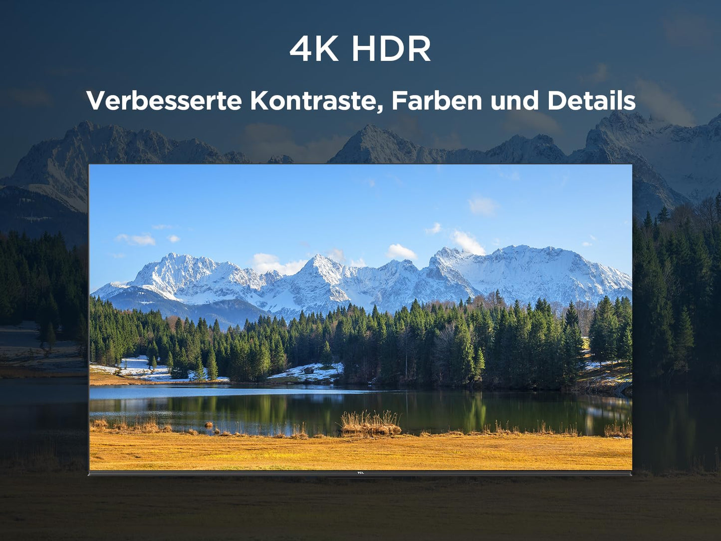 TCL 43V6C 43 Inch 4K UHD Smart TV - HDR10+, HVA Panel, Dolby Vision, Google TV, HDMI 2.1, DVB-T2/C/S2, Bluetooth 5.2, Voice Control with Alexa & Google Assistant