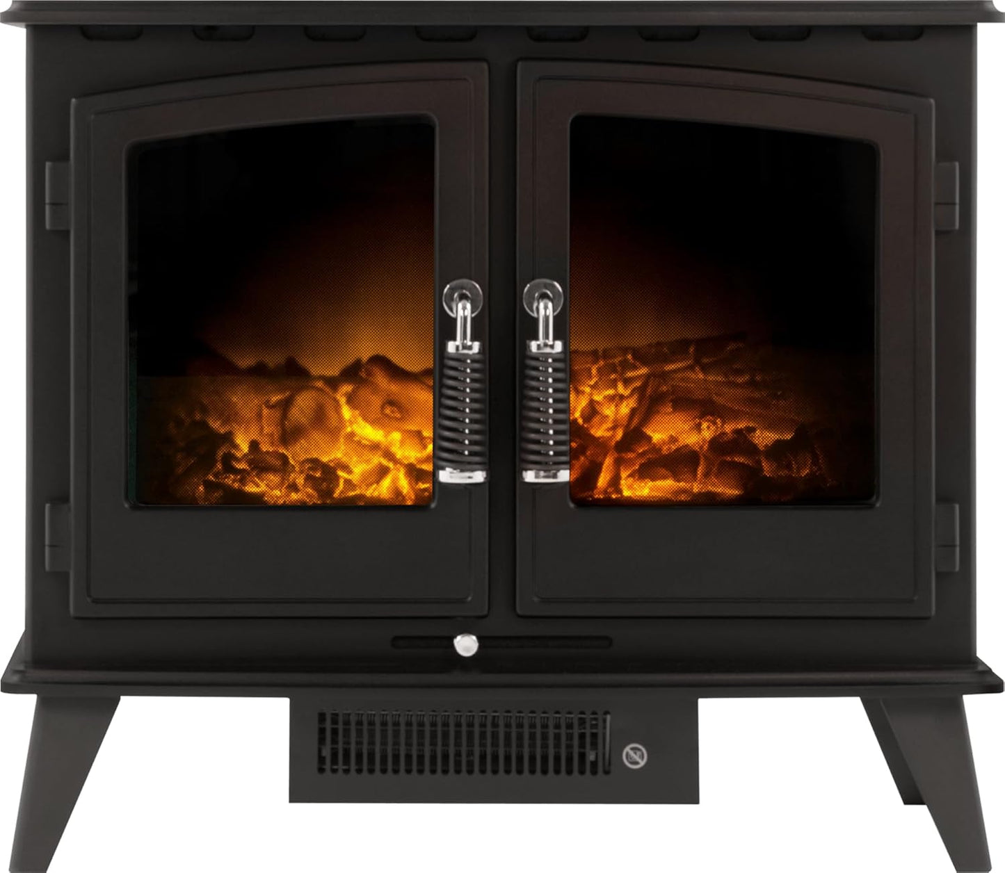 Adam Woodhouse Electric Fireplace in Black