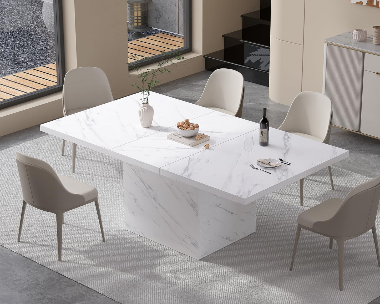 HSH Modern Black Dining Table1