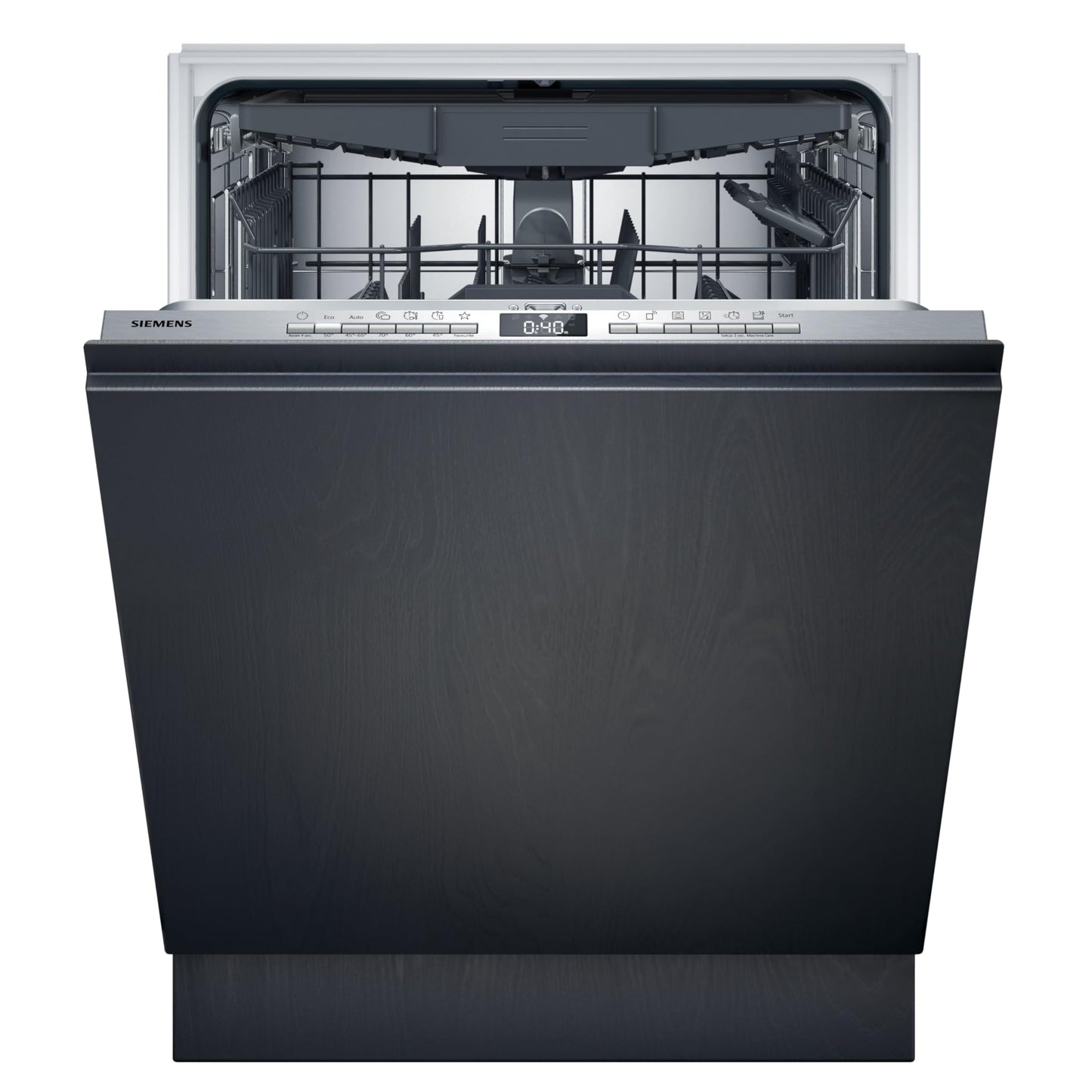 Siemens SN63EX06VE, iQ300 Smart Dishwasher, Fully Integrated Dishwasher, 60 cm, Cutlery Drawer, Extra Quiet, VarioSpeed, Automatic Door Opening, Triple rackMatic, infoLight, intesiveZone
