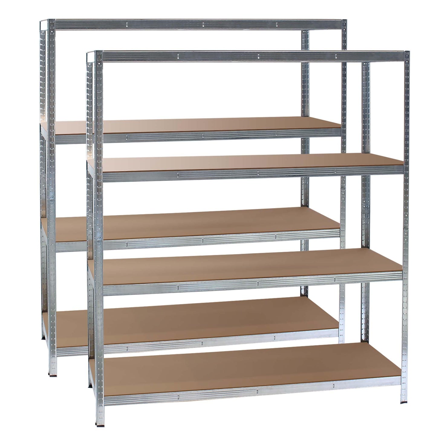 Wiltec Heavy Duty Shelving Unit 160 x 60 x 180 cm, 175 kg Shelf, Galvanised Steel, Load Shelving Unit with 4 Shelves, Workshop Shelving