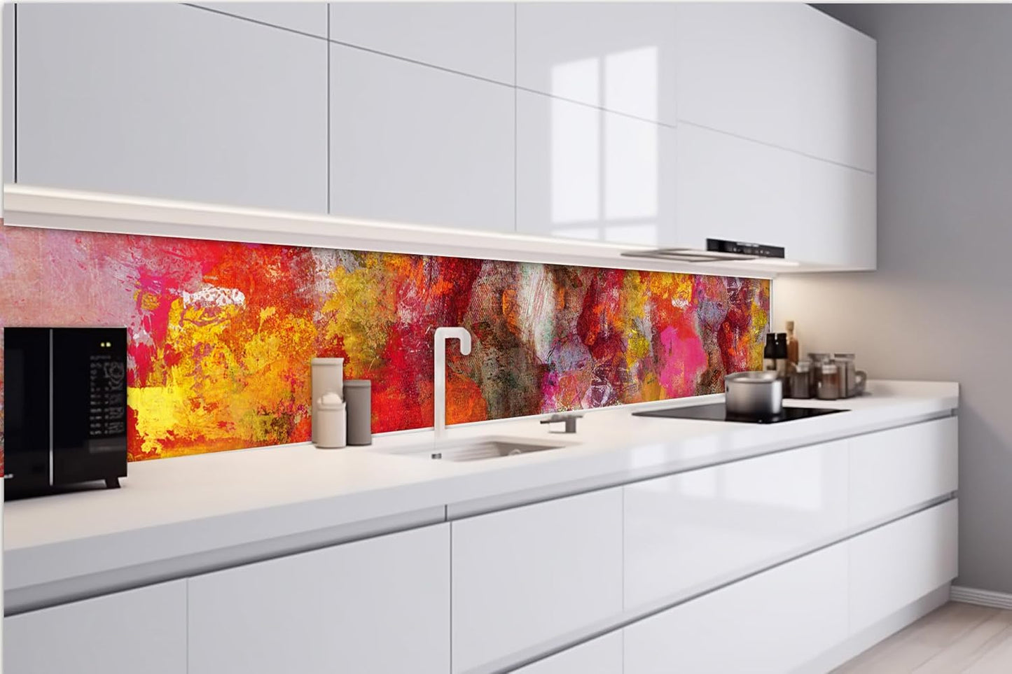 Dimex Kitchen Back Wall Film Self-Adhesive Fresco 350 x 60 cm Adhesive Film, Decorative Film, Splash Guard for Kitchen Made in EU
