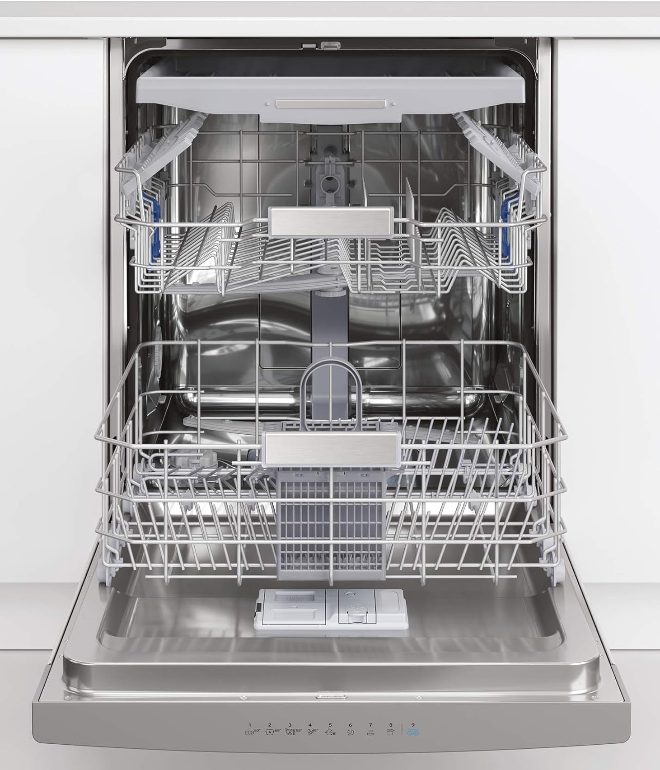 Privileg RUO 3T133 A F X Undermount Dishwasher 60 cm / 14 Place Settings / Fast & Clean 28 Inch / Auto Door / Push & Go / Option Multizone / Delay Start / Full Water Protection [Energy Class D]