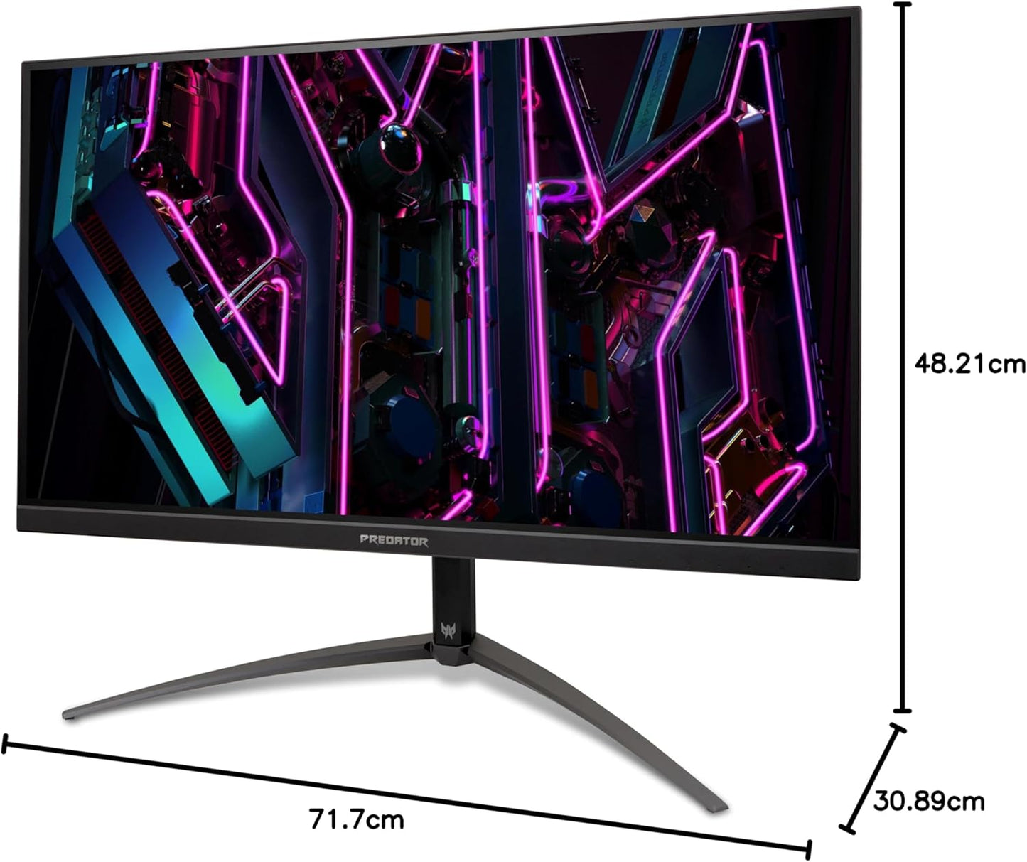Acer Predator XB273KV3 Gaming Monitor 27 Inch (69 cm Screen) 4K (UHD), Agile Splendor IPS, 160Hz, 1ms/0.5ms (GTG, Min.), DP 1.4, 2xHDMI 2.1, Height-Adjustable, Rotatable, FreeSync Premium