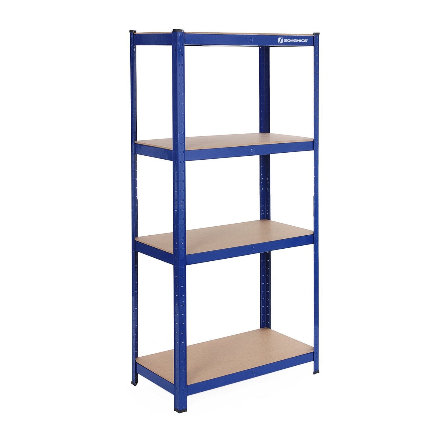 SONGMICS Heavy Duty Shelving Unit Set of 2 Cellar Shelves Storage Shelves 40 x 80 x 160 cm Shelf with Steel Frame Maximum Load 520 kg 4 Adjustable Shelves Silver GLR044E02