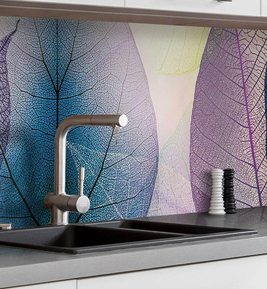 MyMaxxi Self-Adhesive Kitchen Splashback Film, Easy No-Drill Application, 0.4 mm Reinforced, Kitchen Splash Guard Adhesive Film, Wall Decoration, 220 x 60 cm (Height), Matte Finish, Natural Meadow,