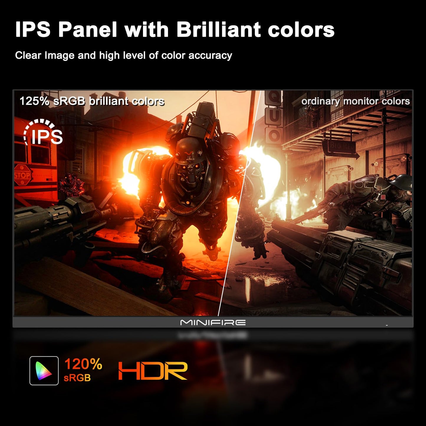 Minifire Curved Monitor 27 Inch 100Hz, PC Screen with Speaker -1500R FHD (1920 x 1080p) VA Panel, MPRT 1ms, sRGB110%, Less Blue Light, HDMI 1.4, Type-C 2.5W, Supports VESA - Black