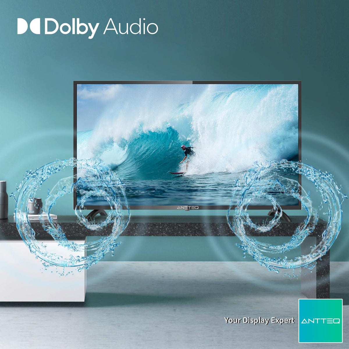 AB50D1 Fernseher 50 Zoll (TV 127 cm), Dolby Audio, LED, Triple Tuner DVB-C / T2 / S2, CI+, HDMI, Mediaplayer per USB, digitaler Audioausgang, incl. Hotelmodus