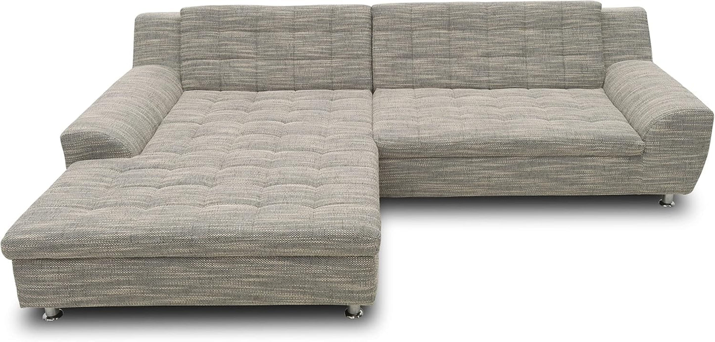 Domo Collection Morton Corner Sofa L-Shaped with Sleep Function