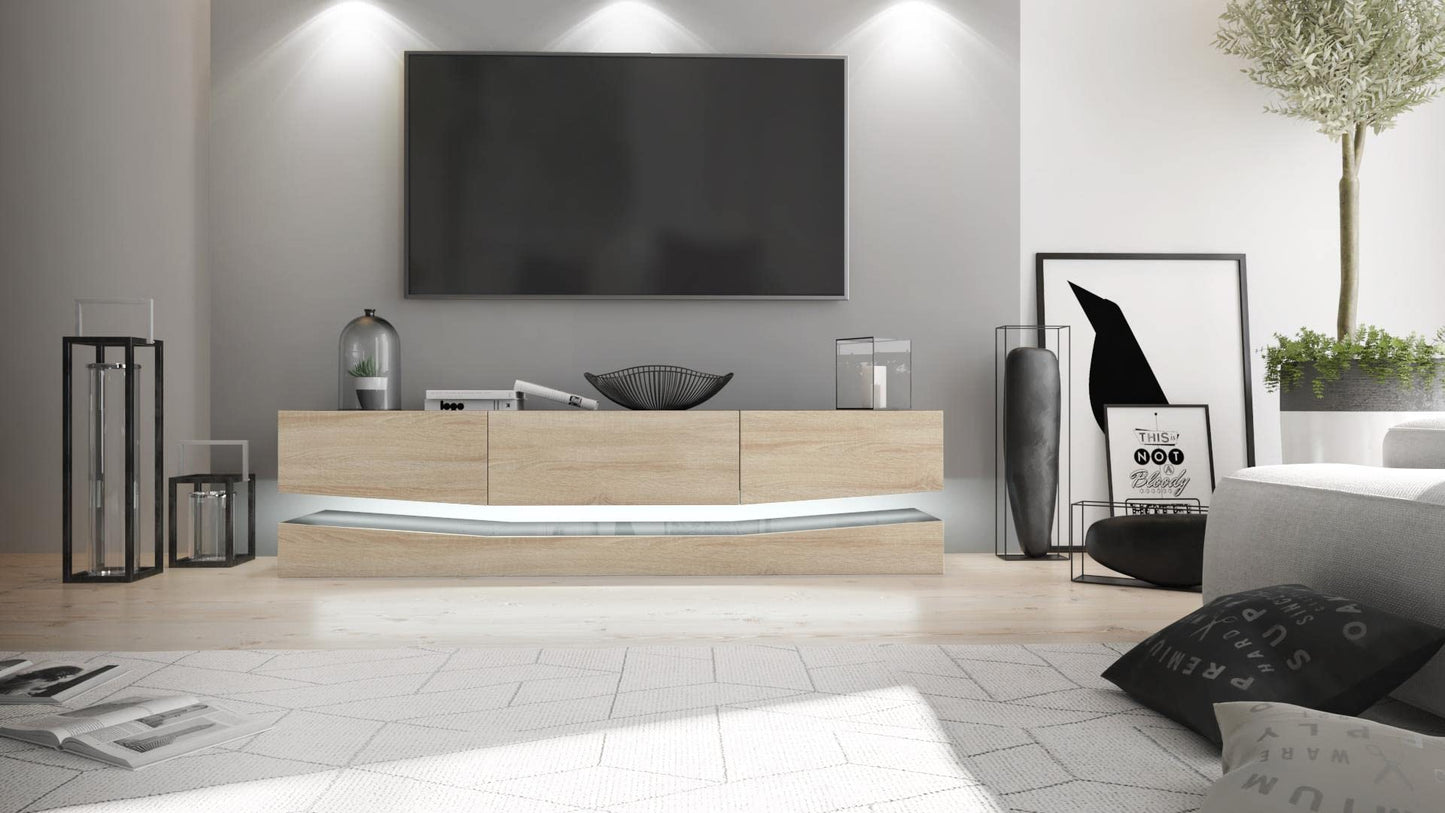 Vladon City, TV Board, Black