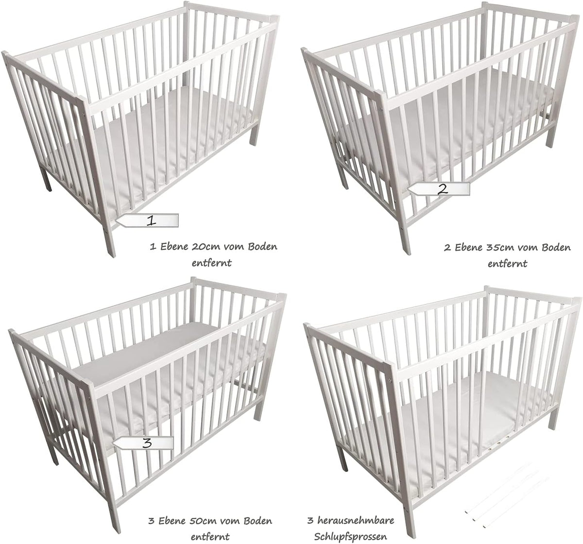 Bello24 Happy Leo 13-Piece Baby Cot