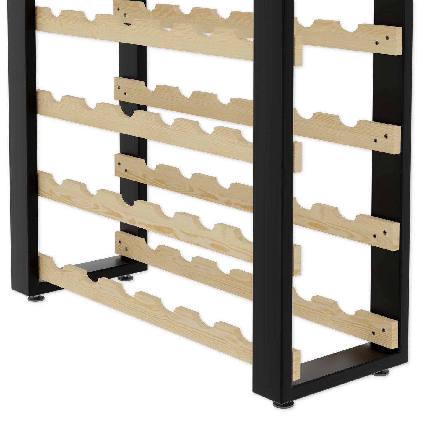 Lenmar RW Series Wooden Wine Rack for Bottles, Loft, Bottles, Wine, Bottle Rack, Cellar Rack, Shelves, Bottle Holder, Wine Stand, etc. (Loft 135, 204 x 104 x 27, 135 Bottles)