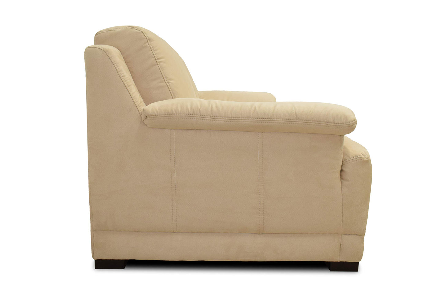 DOMO. collection Sofa Telos, 3-Sitzer Boxspringsofa, 3er Sofa mit Boxspringfederung, zeitlose Couch mit breiten Armlehnen, Polstergarnitur 218 x 96 x 80 cm (BxTxH), beige (hell)