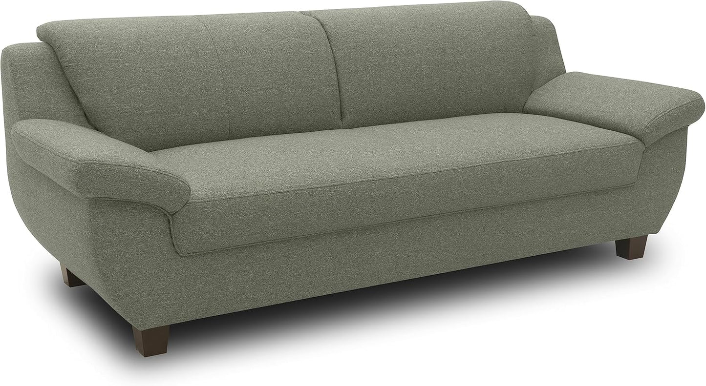 DOMO. collection Panama 3-Seater Sofa 3-Seater Couch Set 3-2-1 Anthracite 207 cm