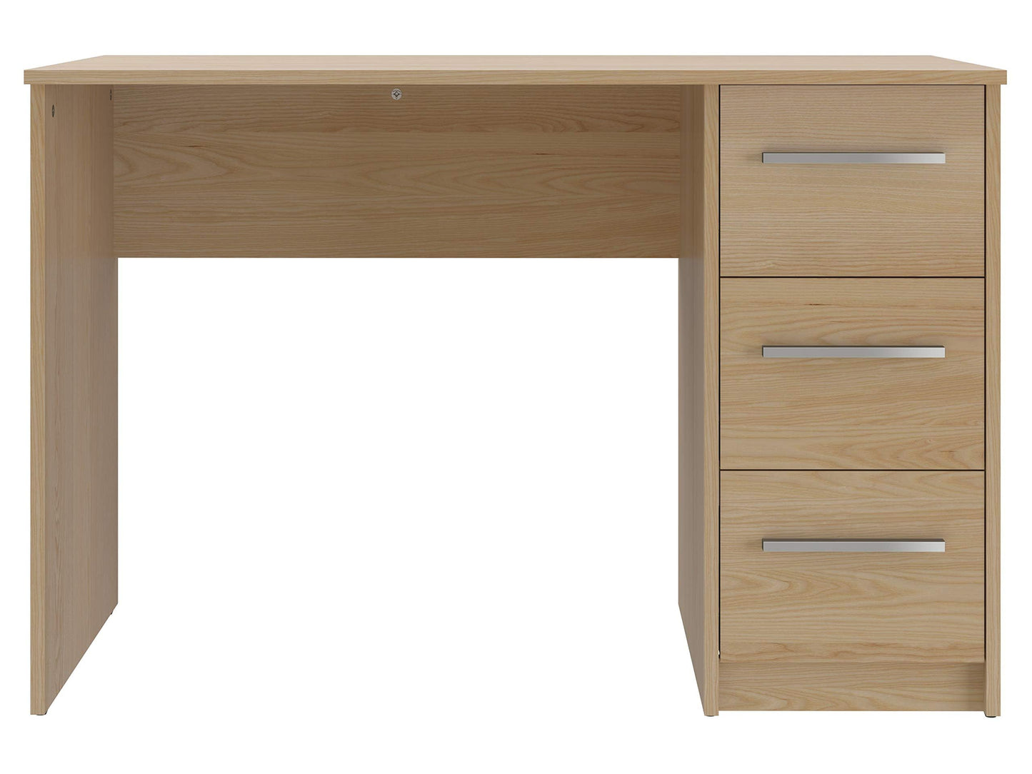 Amazon brand - Movian Idro modern desk, computer desk with 3 drawers, 56 x 110 x 73.5, white