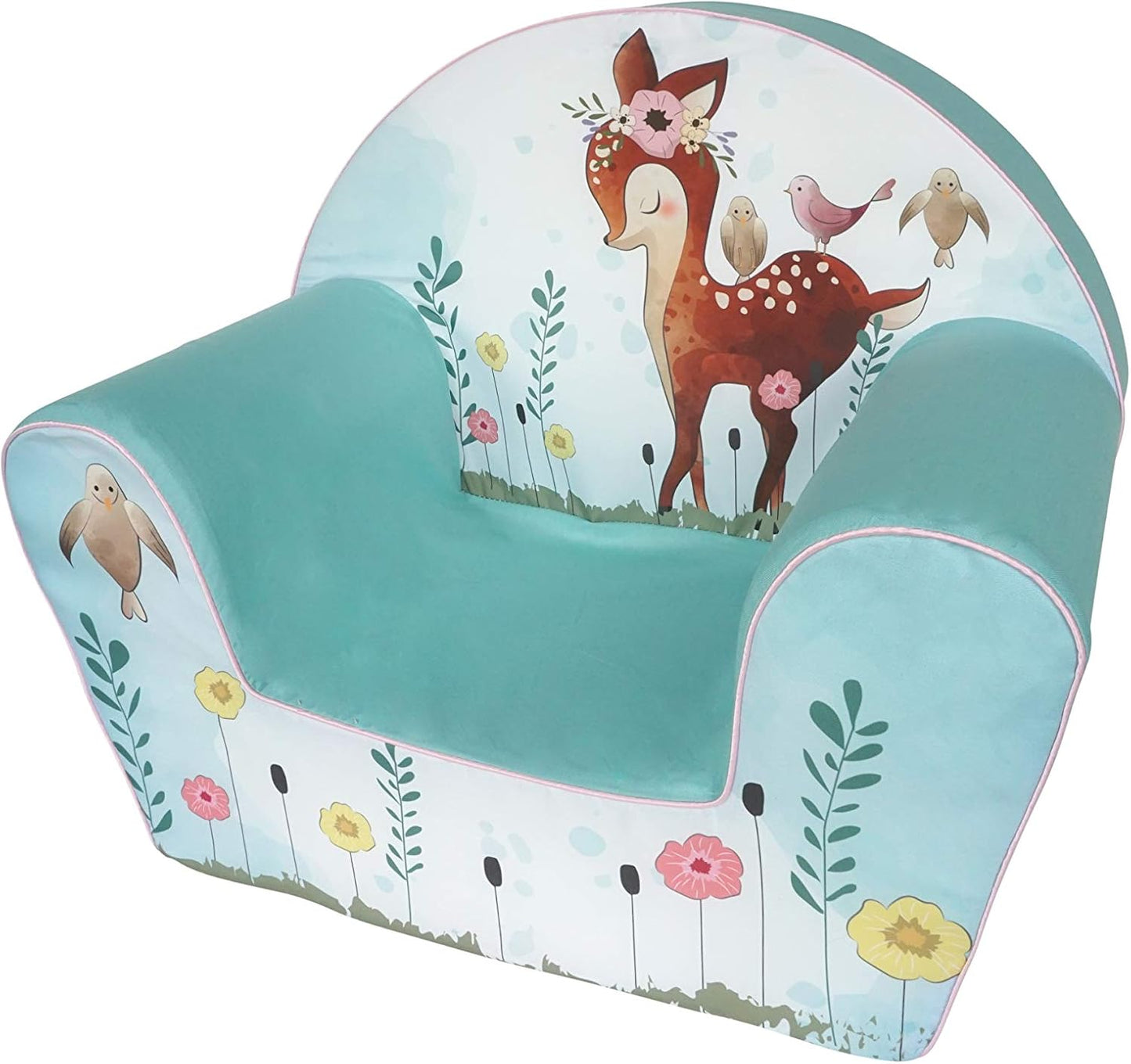 knorr toys Knorrtoys.com 68352 Children's Chair Fawn Turquoise