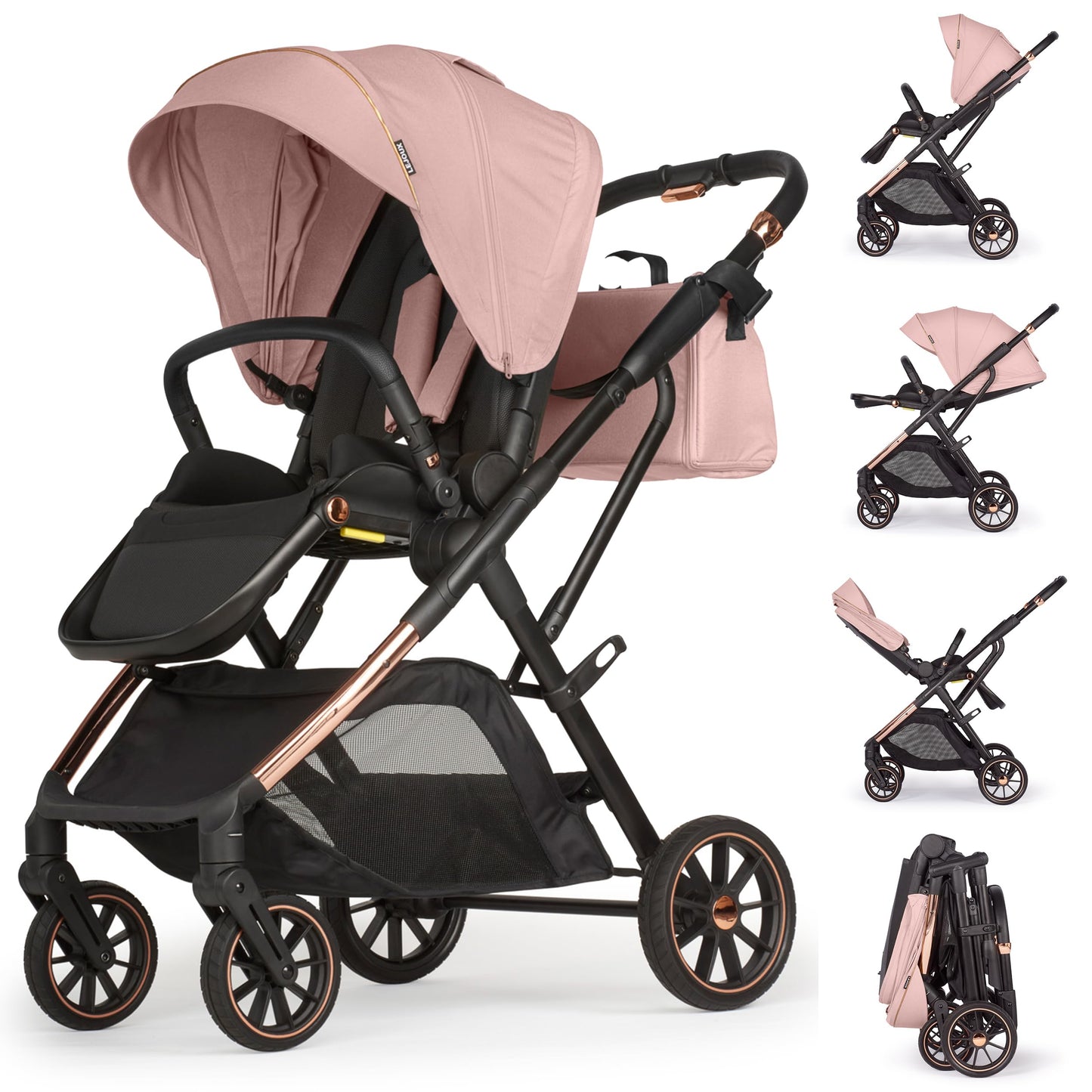 Lejoux + Baby Pushchair (Beige)