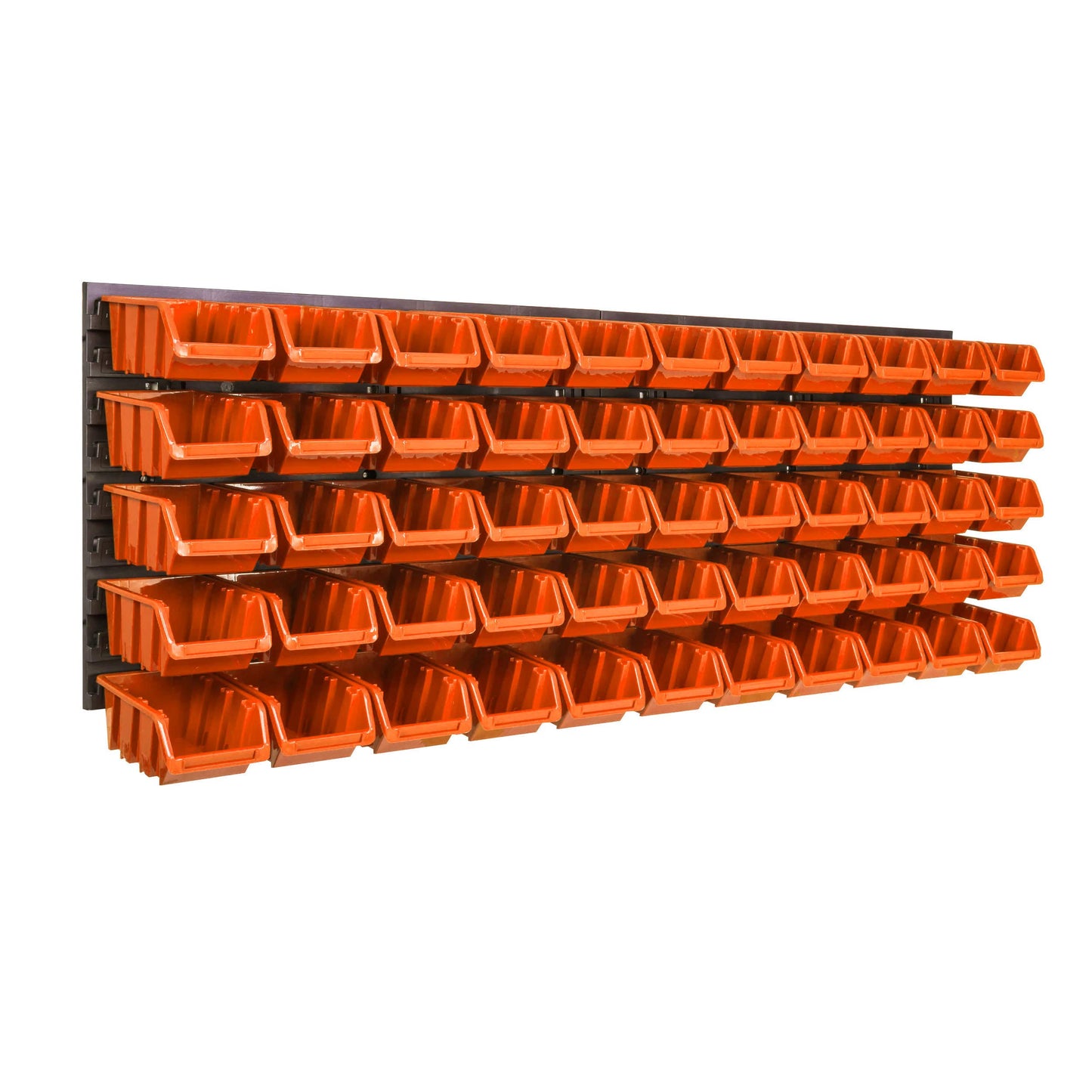 Storage System Wall Shelf 1152 x 390 mm | Pack of 55 | Stacking Boxes Storage Boxes | Extra Strong Wall Plates | Shelf Expandable | Workshop Shelf Storage Shelf Workshop Wall Shelf Boltless Shelf