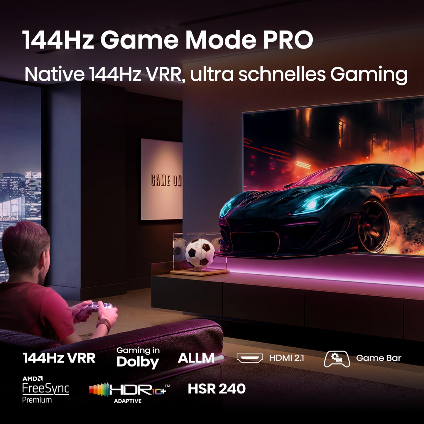 Hisense 43E7Q 43 Inch 4K UHD QLED, Smart TV, Game Mode Plus, Filmaker Mode, Dolby Vision Atmos, HDR10, HLG, HDR Immersive, AI 4K Upscaler, Dolby MS12, DTS X, Voice Control [2025]