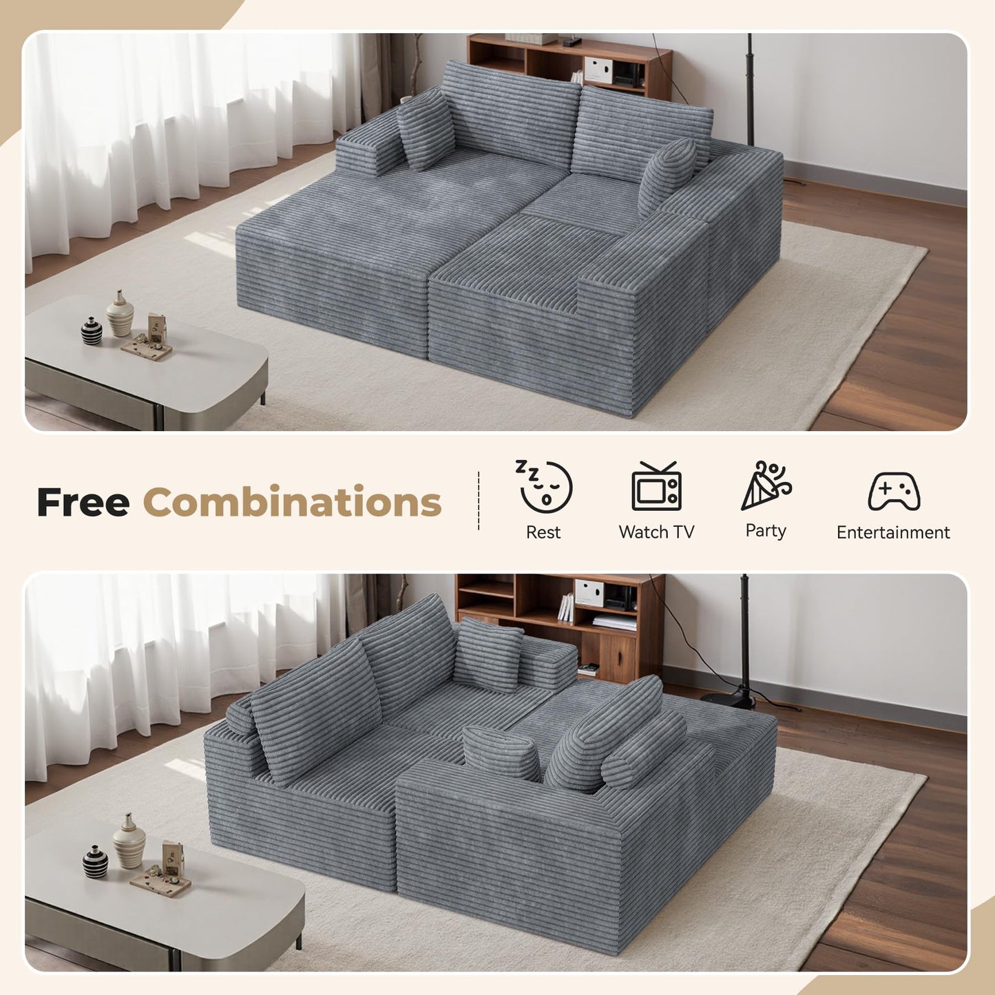 Hawthyhome Modular Cloud Sofa