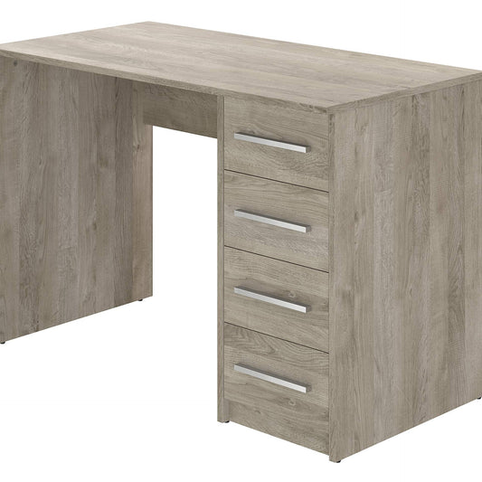 Amazon brand - Movian Idro modern desk, computer desk with 3 drawers, 56 x 110 x 73.5, white