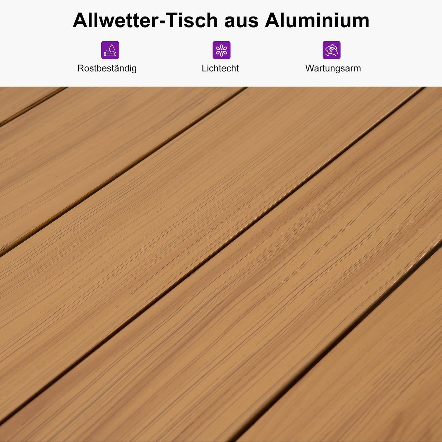 PURPLE LEAF 9-TLG Gartenmöbel Set,Aluminium Terrassenmöbel 8 Gartenstühle mit Tisch Balkonmöbel Essgruppe Gartengarnitur, Grau