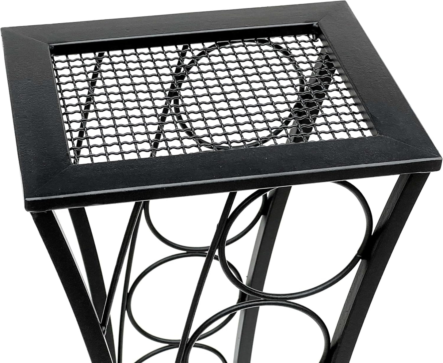 DanDiBo Wine Rack Metal Black Standing Mika 80 cm 96536 Bottle Rack Bottle Stand Bottle Holder Slim Modern