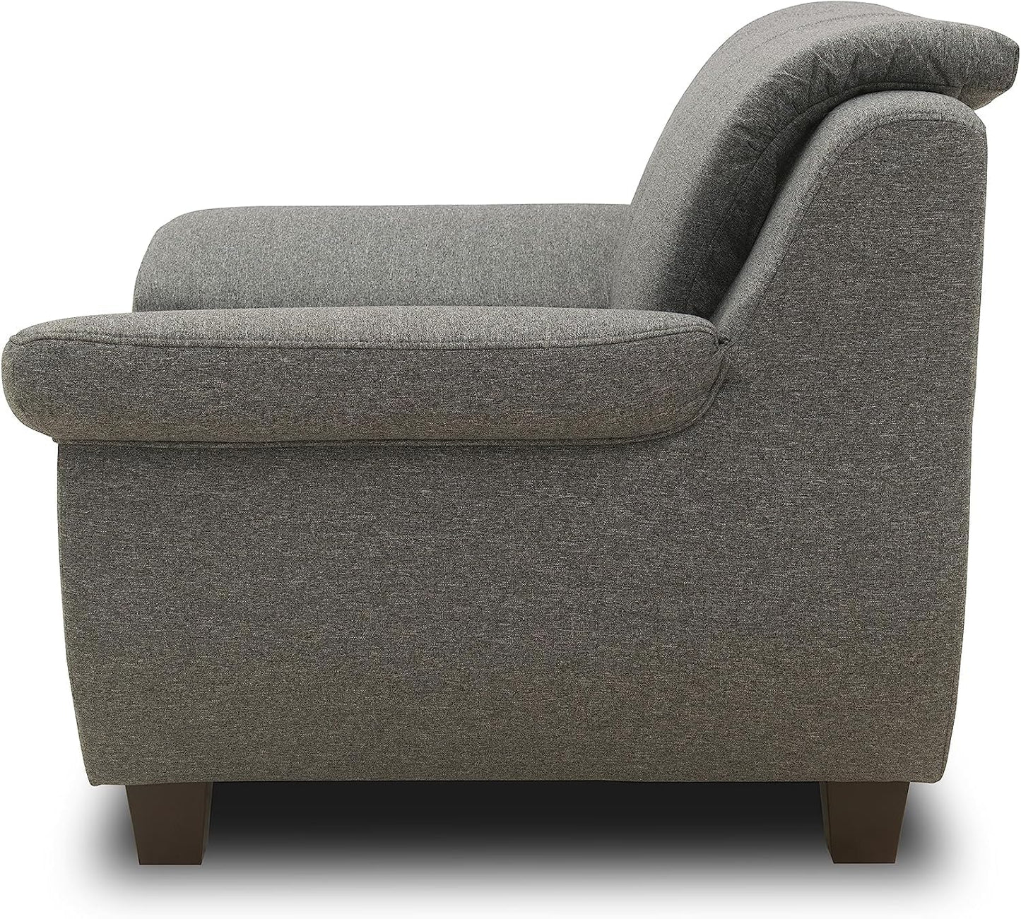 DOMO. collection Panama 3-Seater Sofa 3-Seater Couch Set 3-2-1 Anthracite 207 cm
