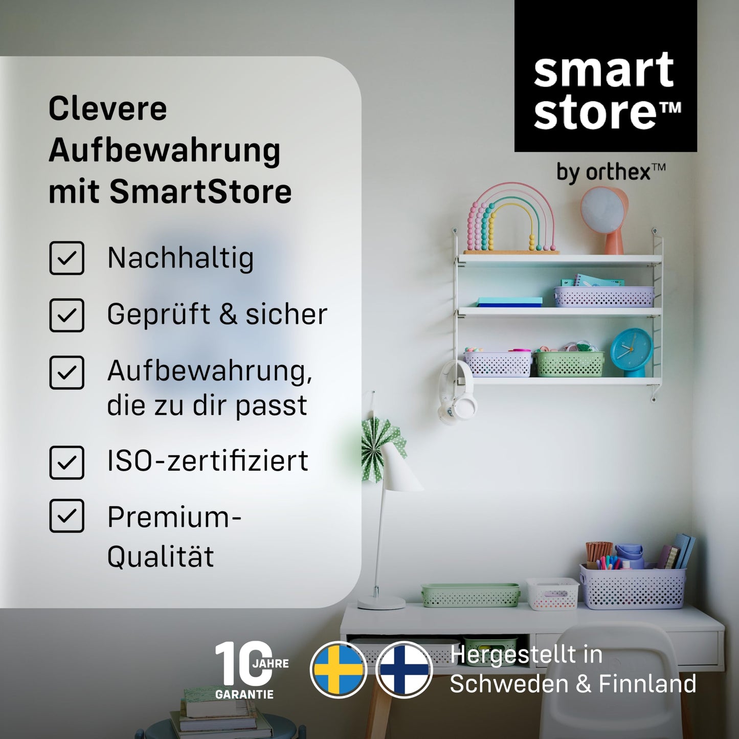 SmartStore - 5 x Storage Box with Lid Classic 46L (59 x 39 x 31 cm) | Stackable Box with Lid | Food-Safe Plastic Box | Plastic Box with Lid and Reinforced Corners