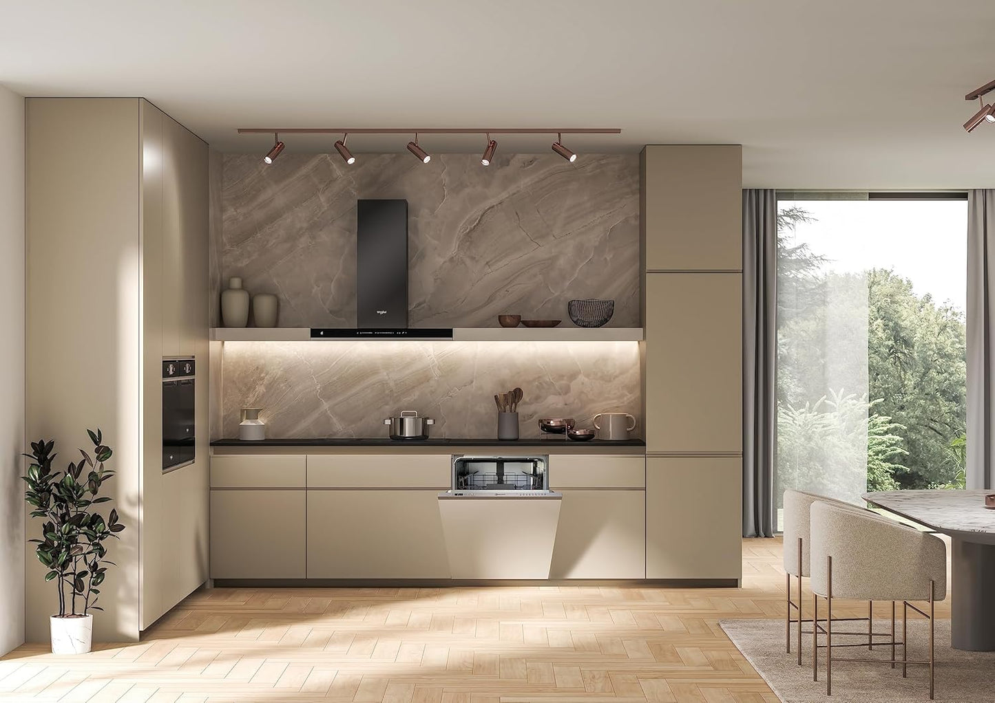 Bauknecht B2I HD524 AS Fully Integrated Dishwasher / 60 cm / Hygiene Program / Full Water Protection / Delay Start / Self-Cleaning Program Made of Stainless Steel