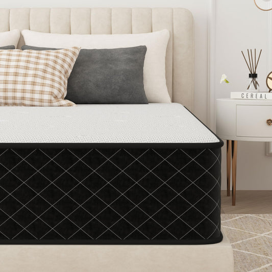 PurrJoys Mattress, 140 x 200 cm, Height 25 cm, Pocket Sprung Core, H3 and H4, 7-Zone, Breathable, Oeko-Tex Certified, for Side Sleepers and Back Sleepers