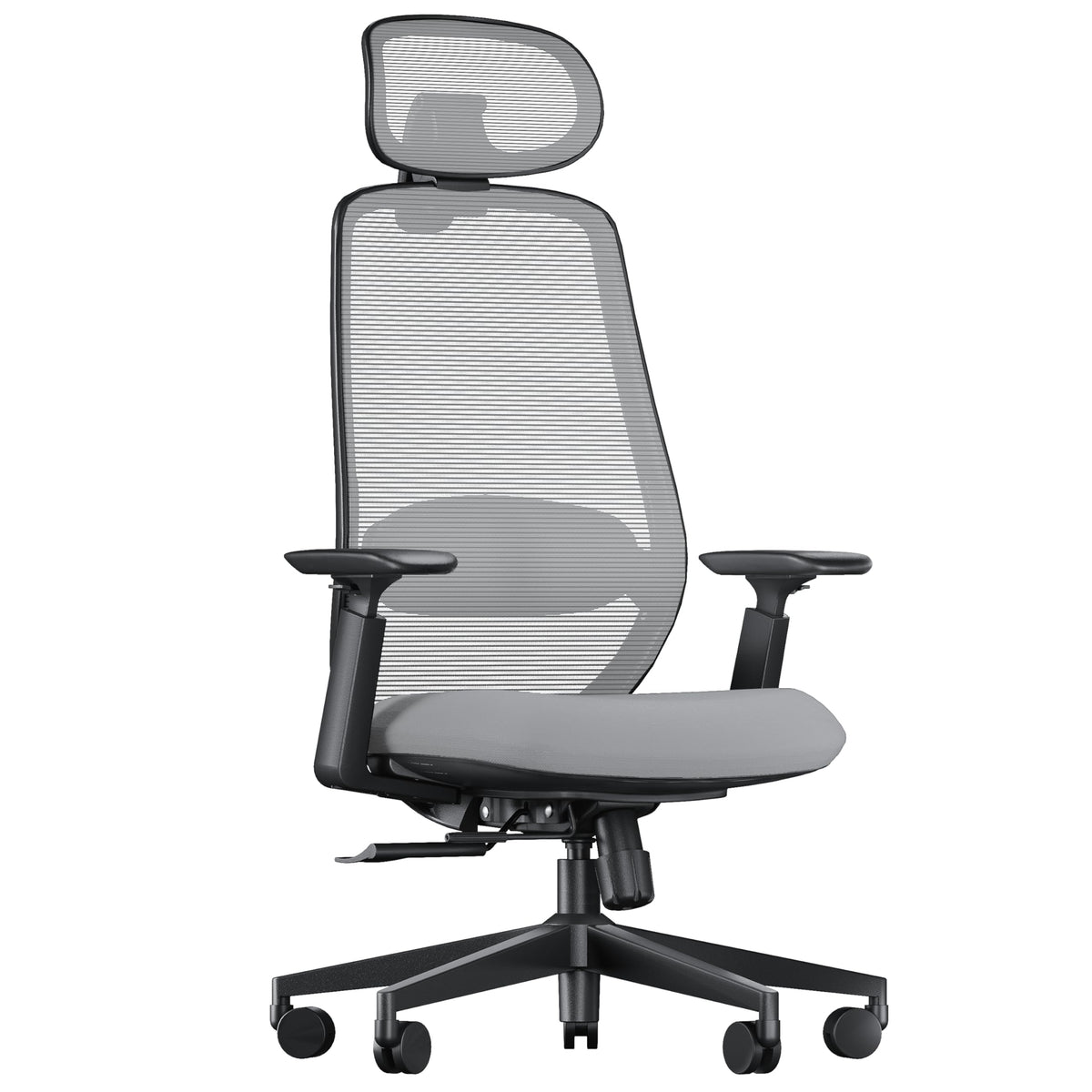 ProtoArc EC200 Ergonomic Office Chair, Desk Chair with Height and Depth Adjustable Lumbar Support, Seat Depth, Height Adjustable, 3D Headrest, Computer Chair for Home Office Chair, Black