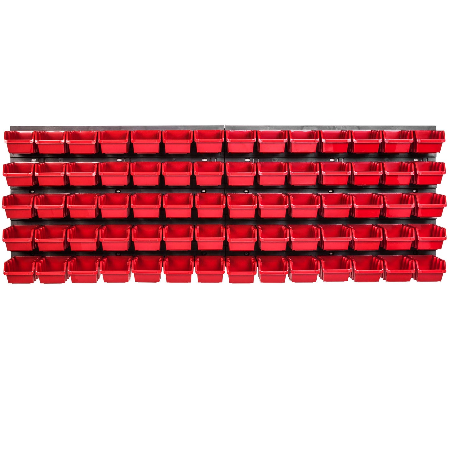 Storage System Wall Shelf 1152 x 390 mm | Pack of 55 | Stacking Boxes Storage Boxes | Extra Strong Wall Plates | Shelf Expandable | Workshop Shelf Storage Shelf Workshop Wall Shelf Boltless Shelf