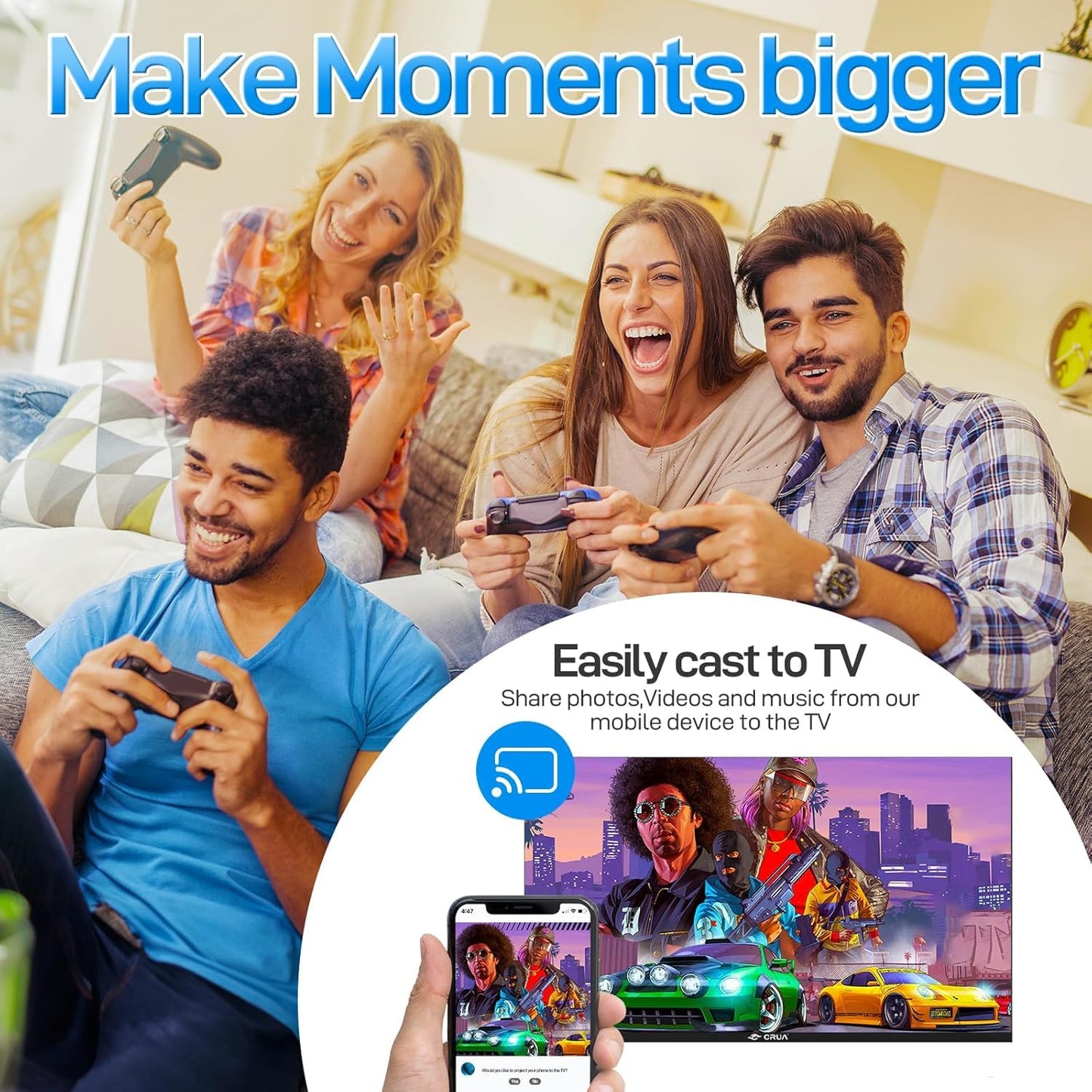 VIDAA Smart TV, 127 cm (50 Inch) TV, 1920 x 1080P Full HD TV, LED TV with HDMI/USB/AV IN/Triple Tuner DVB-T2/T/C/S2/Compact and Smart for Your Home, Black [Energy Class E]