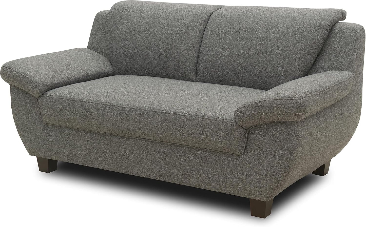 DOMO. collection Panama 3-Seater Sofa 3-Seater Couch Set 3-2-1 Anthracite 207 cm