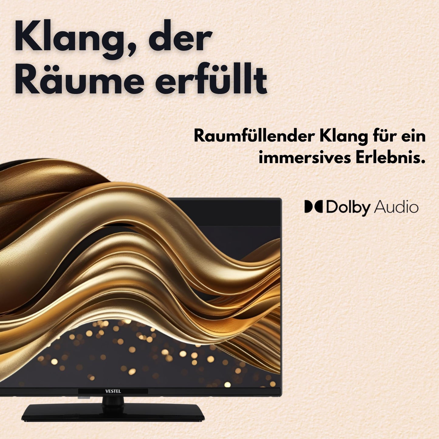 Vestel Fernseher 50 Zoll Smart TV Powered by TiVo, 4K UHD Fernseher mit Dolby Vision HDR, Dolby Atmos und integriertem Triple-Tuner, LED TV 50UT9740 schwarz