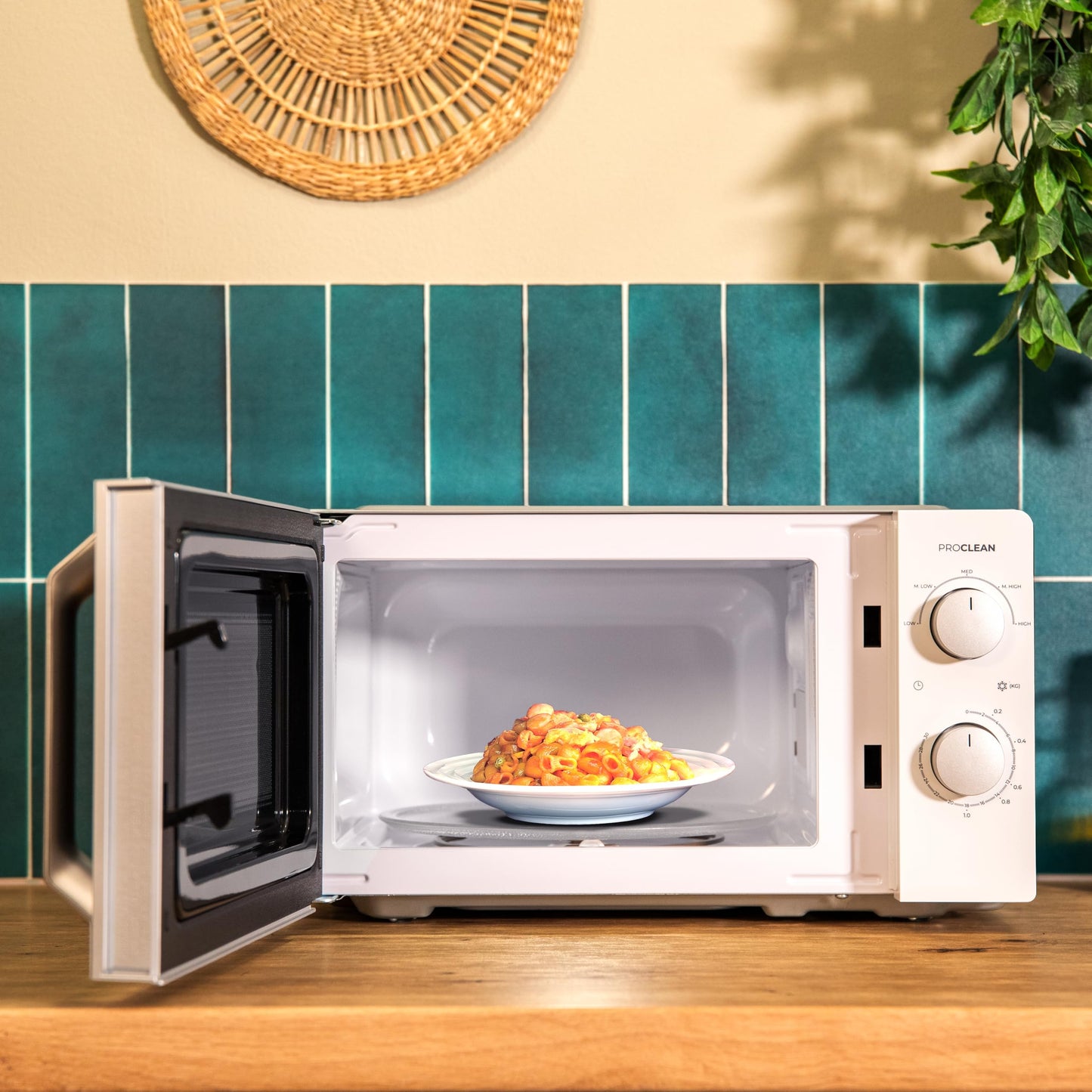 Cecotec Inverter Microwave - 19L Capacity - Defrosting, Heating and Cooking - Proclean 5010 Inverter. 700 W, 5 Power Levels, LED Display, 245 mm Turntable, Timer, 8 Programmes