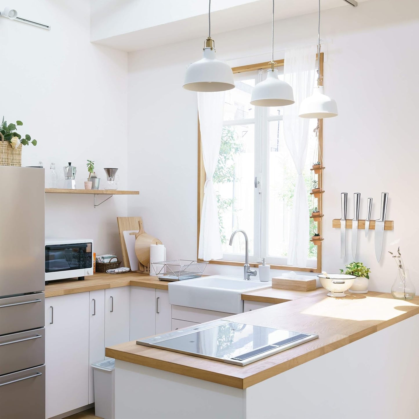 Relaxdays Bamboo Rack Size 53 x 14 x 12 cm, 5 Levels, Modern Bottle Storage Wine Holder for Horizontal Hold, Stackable, Natural Brown, Wood 12 x 14 x 53 cm