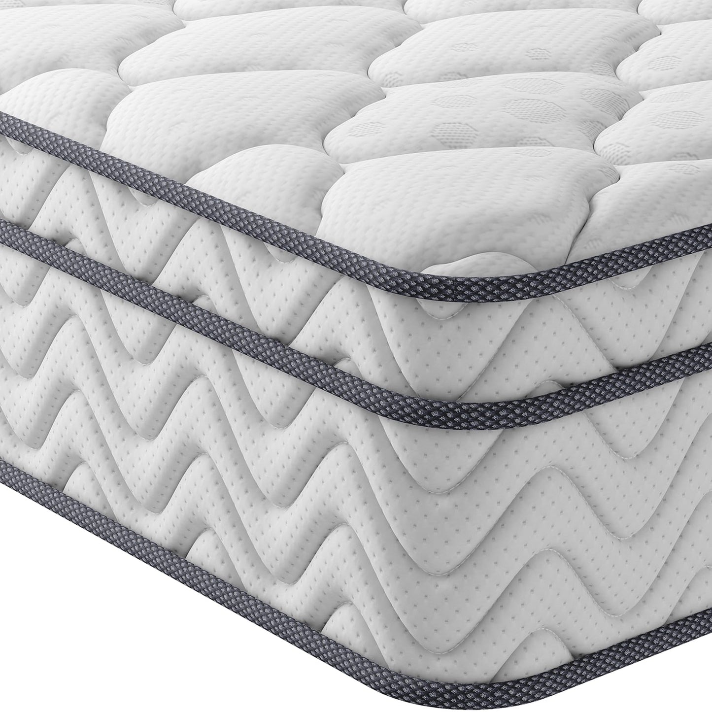 Vesgantti Matratze 180x200 höhe 22cm H3 7-Zonen Taschenfederkernmatratze Mittelfeste Orthopädischem Kaltschaummatratze Öko-Tex Zertifiziert Matratzen Klassik BoxTop