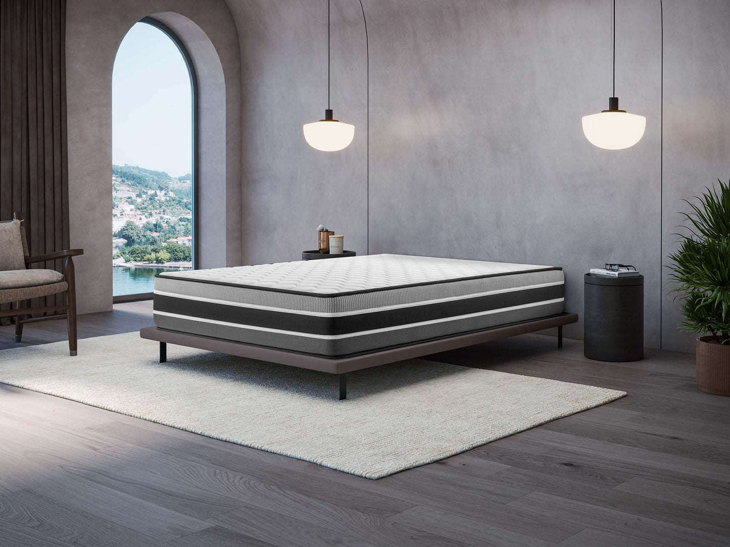 COSMOS - Felis Mattress 180 x 200 cm Cold Foam Mattress Hardness H4 - Oeko-Tex Certified - Winter/Summer Side + HR Foam 7 Zone Mattress Height 30 cm - Made in EU