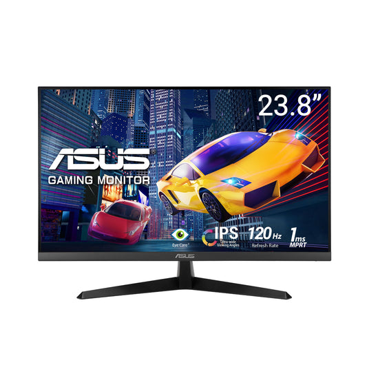 ASUS Eye Care VY279HGR - 27 Inch Full HD Monitor - 120 Hz, 1ms MPRT, AdaptiveSync, GameFast Input - IPS Panel, Vesa 100x100, 16:9, 1920x1080, HDMI, D-Sub