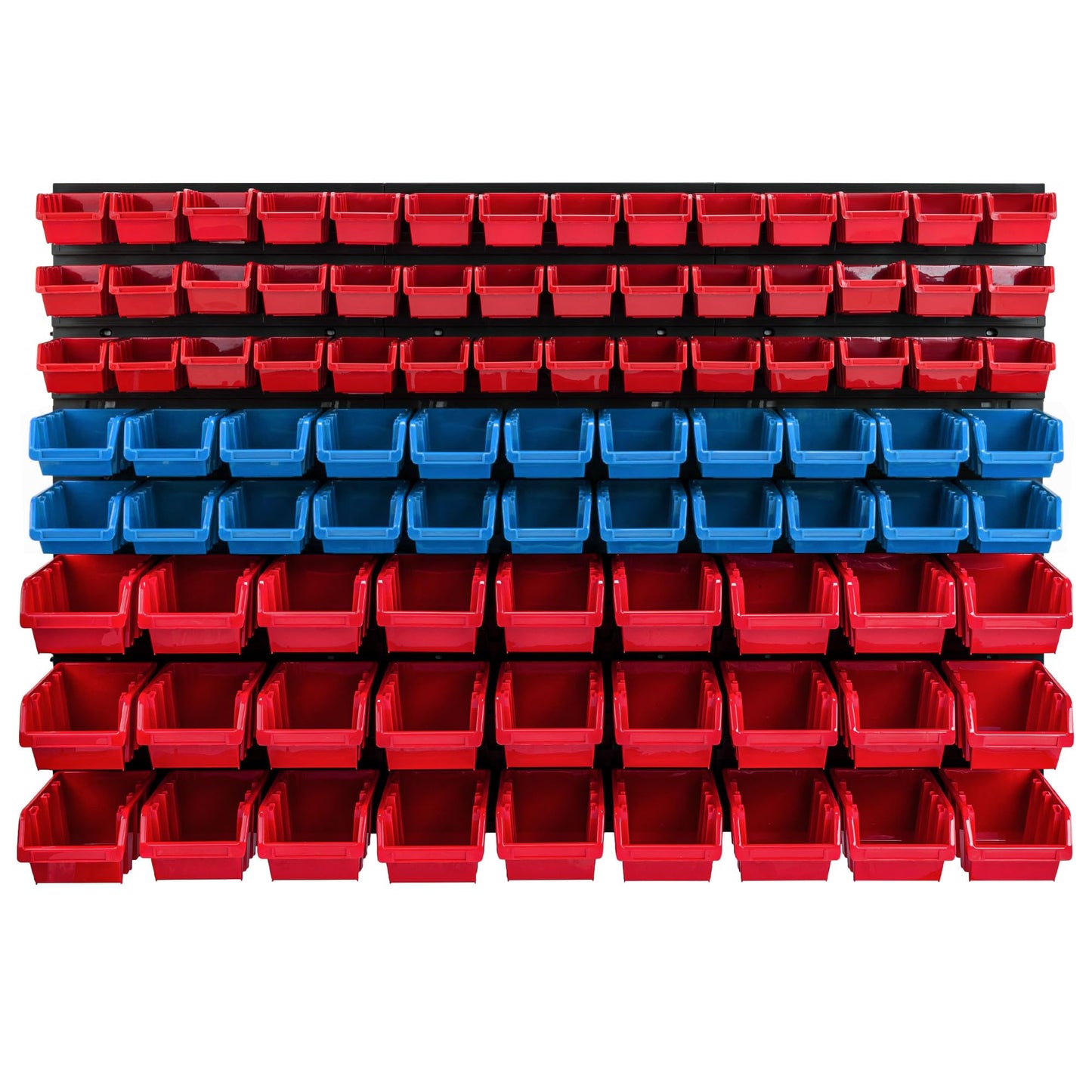 Storage System Wall Shelf 770 x 780 mm | Pack of 82 | Stacking Boxes Storage Boxes | Extra Strong Wall Plates | Shelf Expandable | Workshop Shelf Storage Shelf Workshop Wall Shelf Boltless Shelf