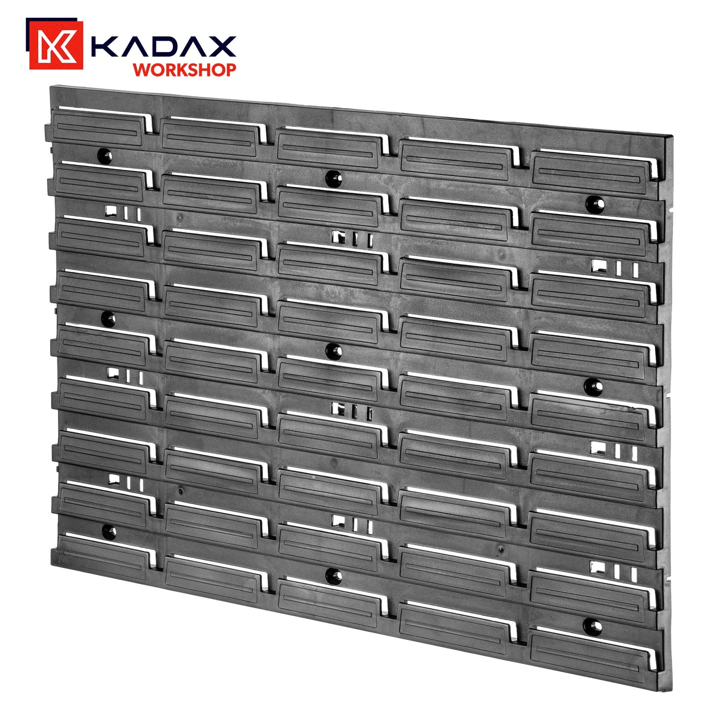 KADAX Tool Wall, Storage System Made of PP Plastic, Wall Shelf in Various Sizes, Workshop Wall Shelf with Viewing Storage Boxes and Tool Holders (116 x 78 cm)