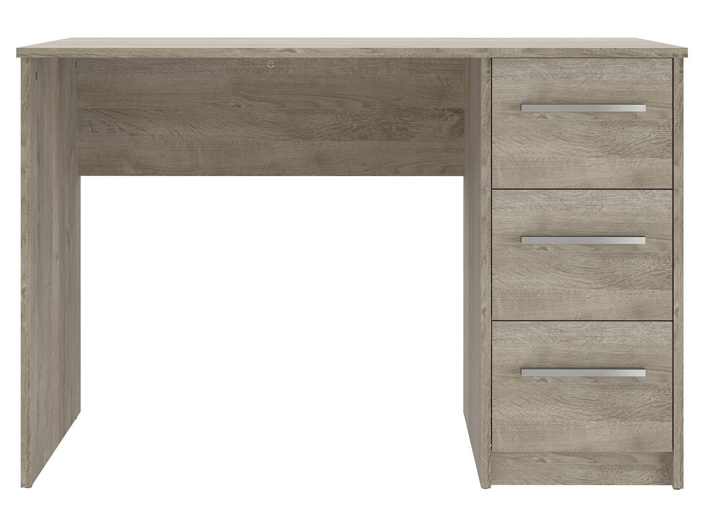 Amazon brand - Movian Idro modern desk, computer desk with 3 drawers, 56 x 110 x 73.5, white