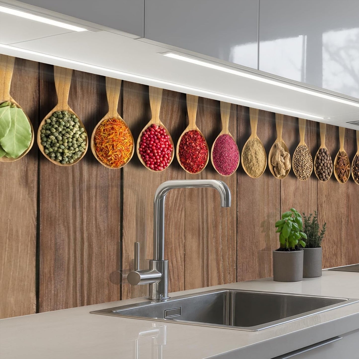 Splash Guard Kitchen Back Wall 60 x 80 cm Kitchen Washable Self-Adhesive Kitchen Wall Kitchen Front Kitchen Back Wall Protection Lavender - Purple - Flowers - Natural