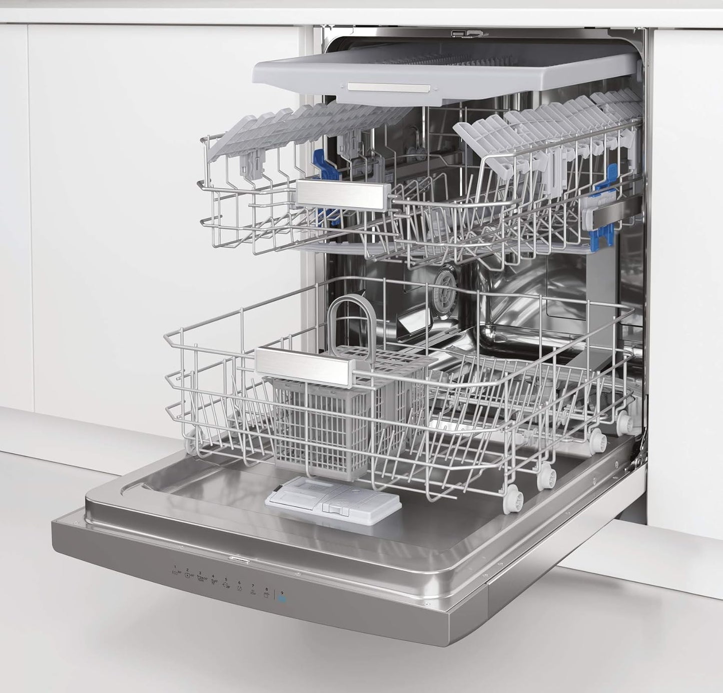 Privileg RUO 3T133 A F X Undermount Dishwasher 60 cm / 14 Place Settings / Fast & Clean 28 Inch / Auto Door / Push & Go / Option Multizone / Delay Start / Full Water Protection [Energy Class D]