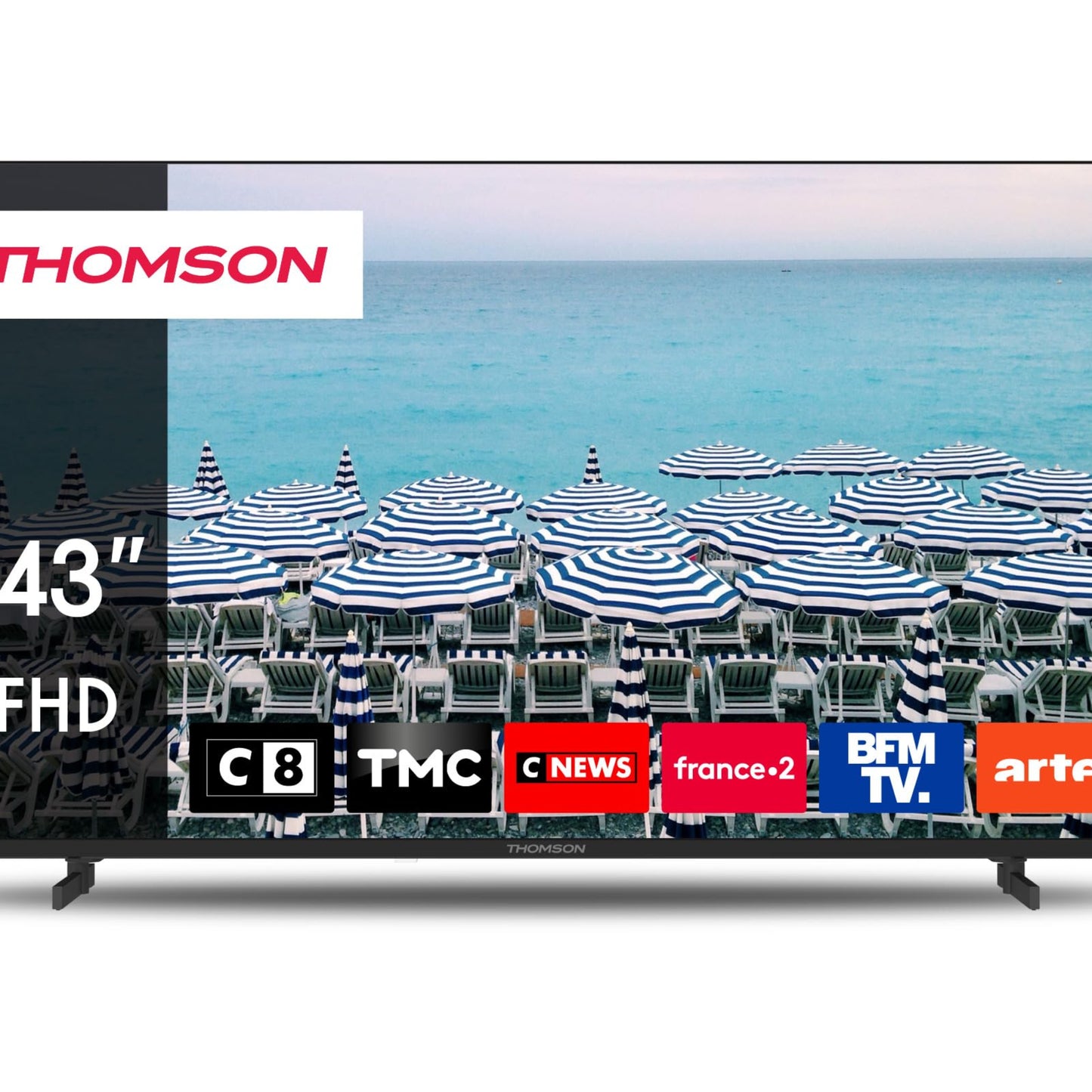 Thomson 24 Inch (60 cm) LED HD Easy TV - No Smart - Hotel Mode, USB, HDMI, Triple Tuner (Cable, Satellite, Antenna), AV IN, CI+, A+ Panel - 24HD2S13