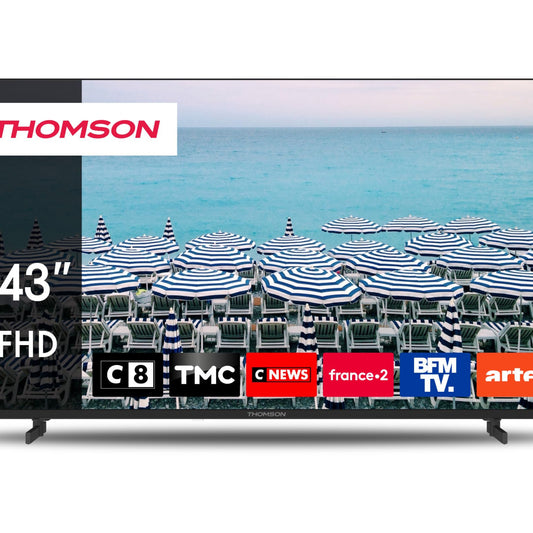 Thomson 24 Inch (60 cm) LED HD Easy TV - No Smart - Hotel Mode, USB, HDMI, Triple Tuner (Cable, Satellite, Antenna), AV IN, CI+, A+ Panel - 24HD2S13